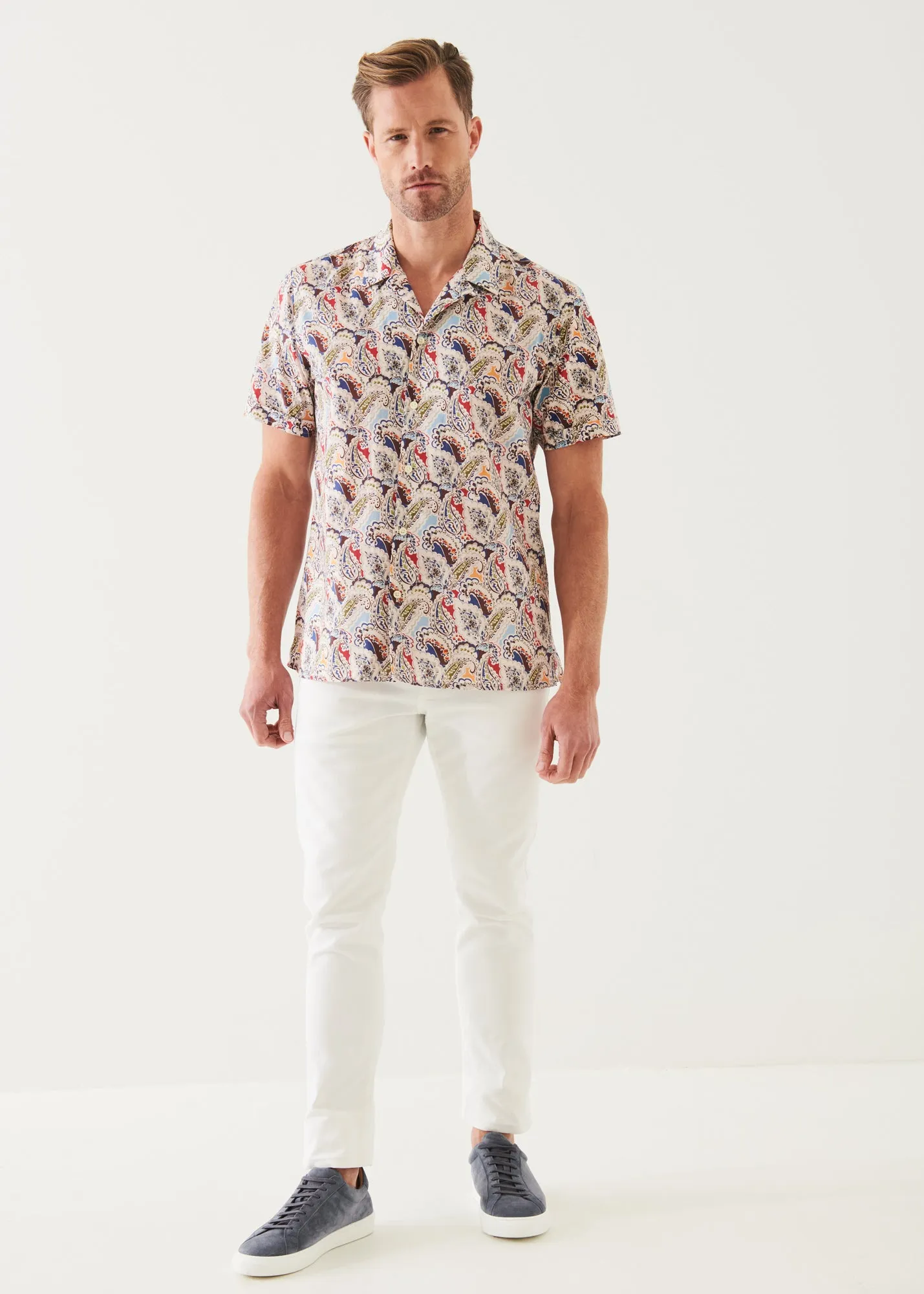 PAISLEY CAMP COLLAR SHIRT