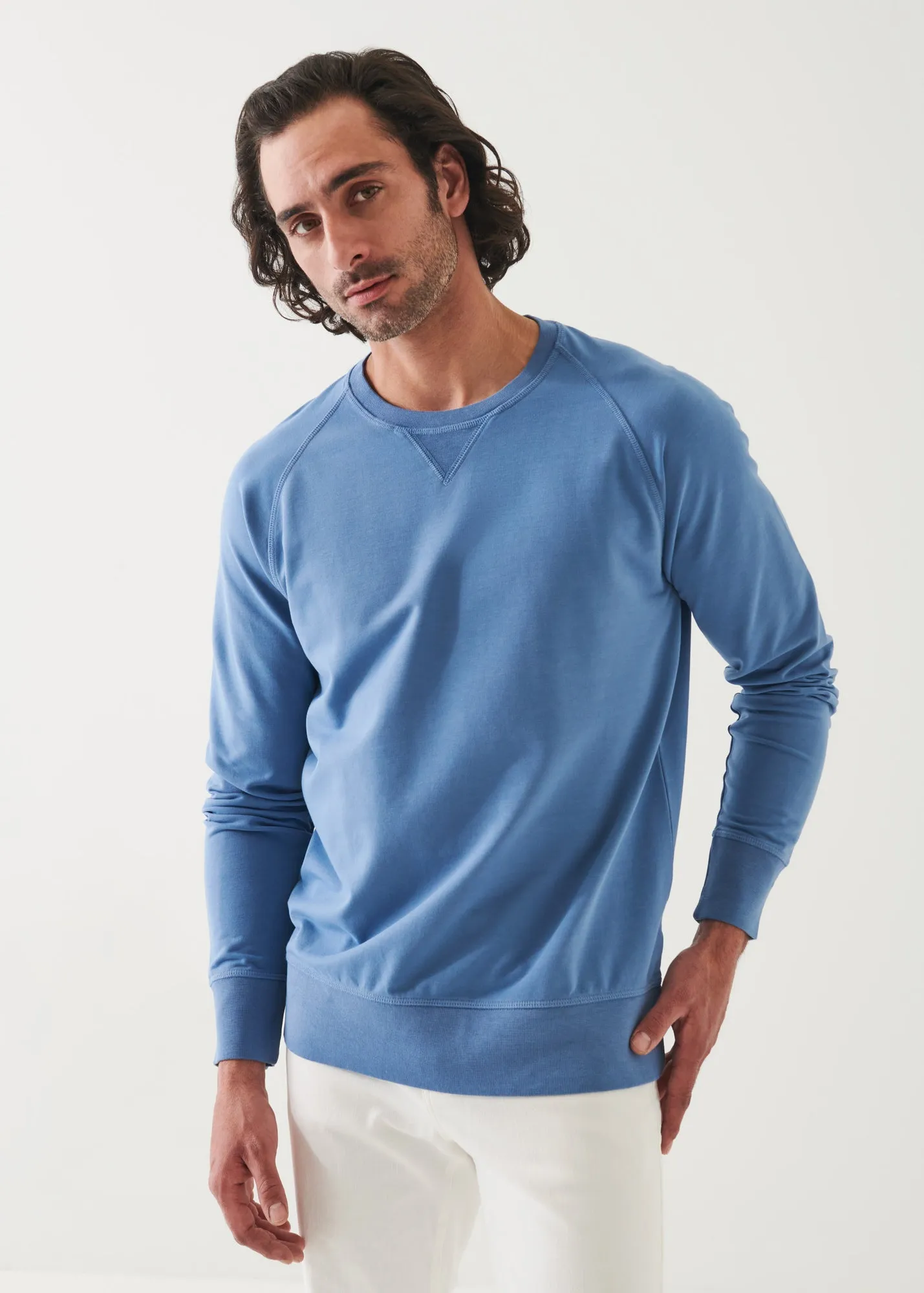 PIMA COTTON FRENCH TERRY SOFT WASH SWEATSHIRT