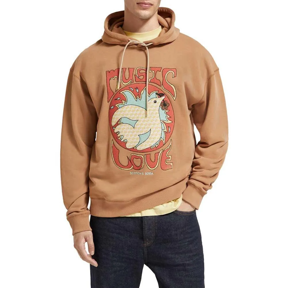 SCOTCH & SODA RELAXED FIT ARTWORK HOODIE