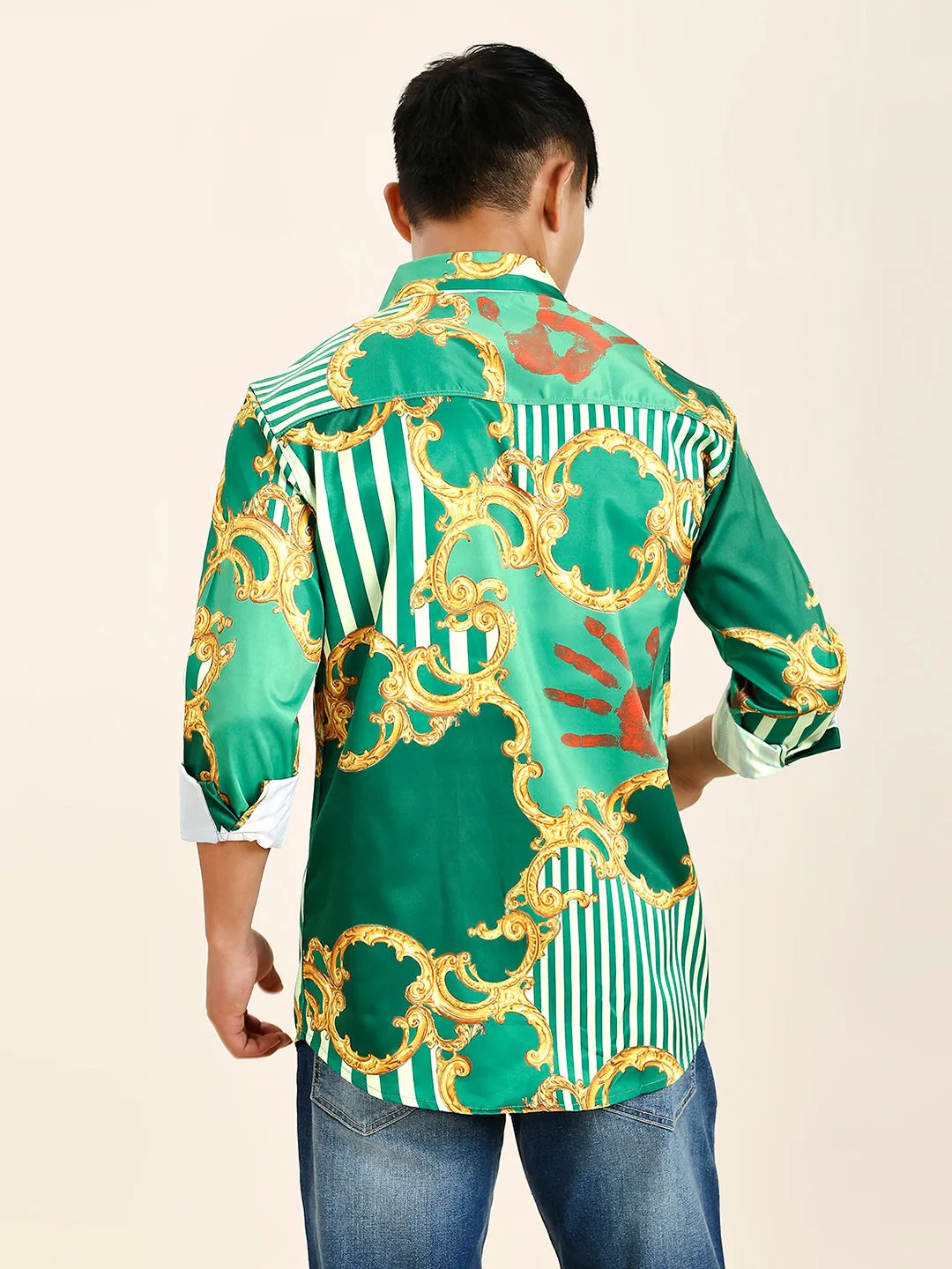 Pushpa 2 Abstract Printed Men's Shirt