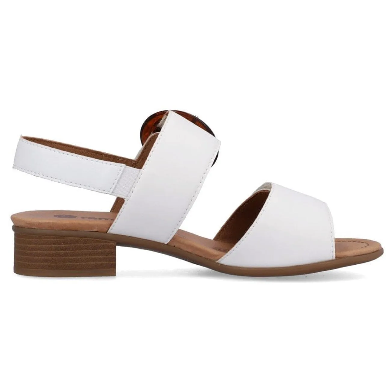 Remonte, Weiss Sandal, Leather, White/Weiss