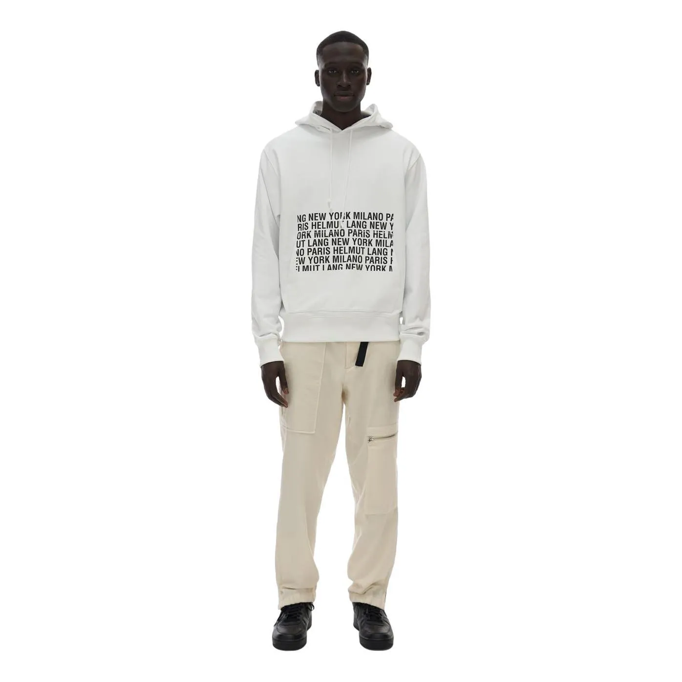 Helmut Lang Graphic Box Logo Hoodie for Men and Women – Premium Quality, Stylish Casual Wear