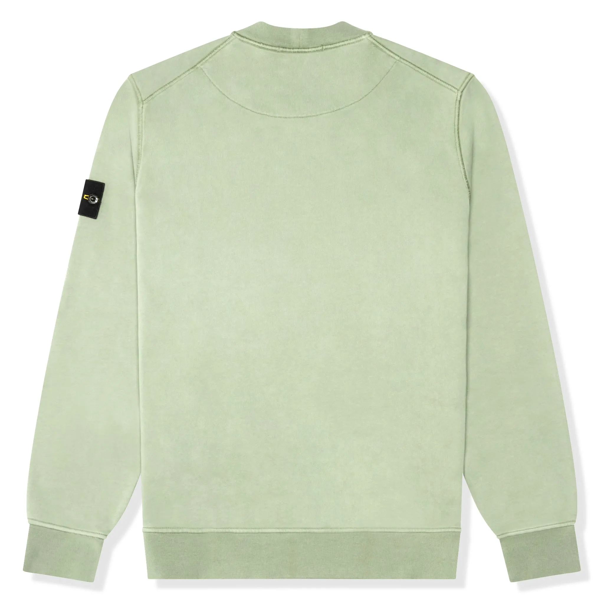 Stone Island Fleece Badge Sleeve Sweatshirt Sage Green