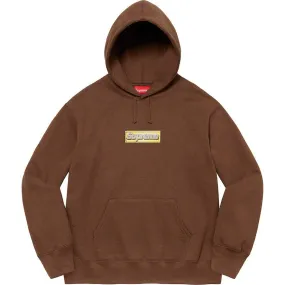 Supreme Bling Box Logo Hooded Sweatshirt (Brown)