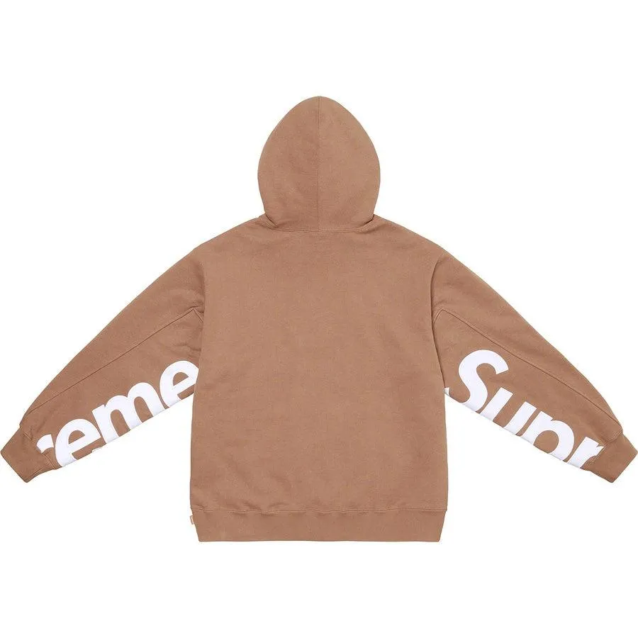 Supreme Cropped Panels Hooded Sweatshirt (Brown)