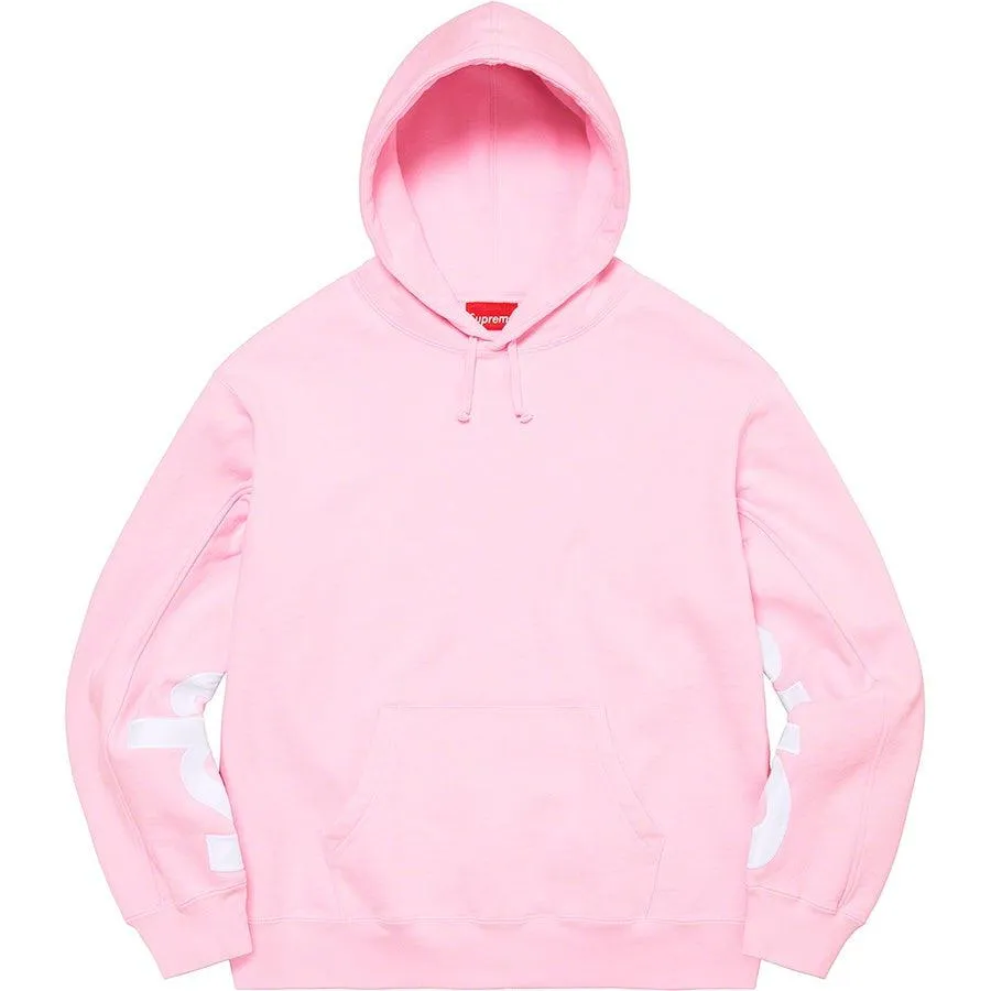 Supreme Cropped Panels Hooded Sweatshirt (Pink)