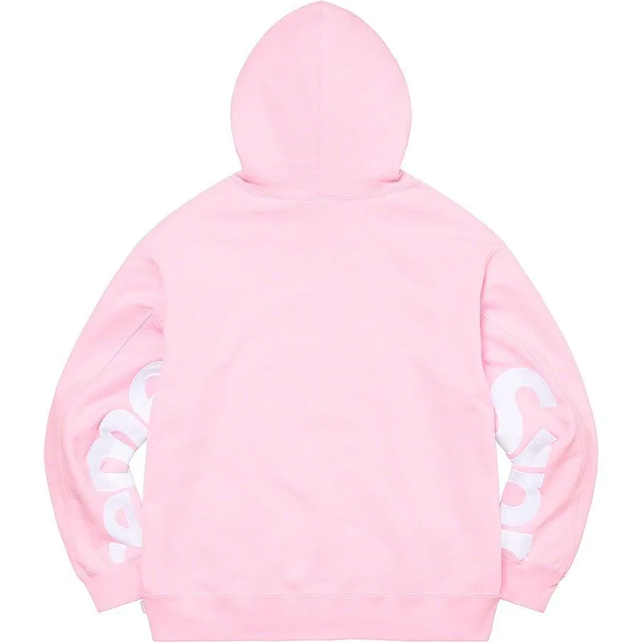 Supreme Cropped Panels Hooded Sweatshirt (Pink)