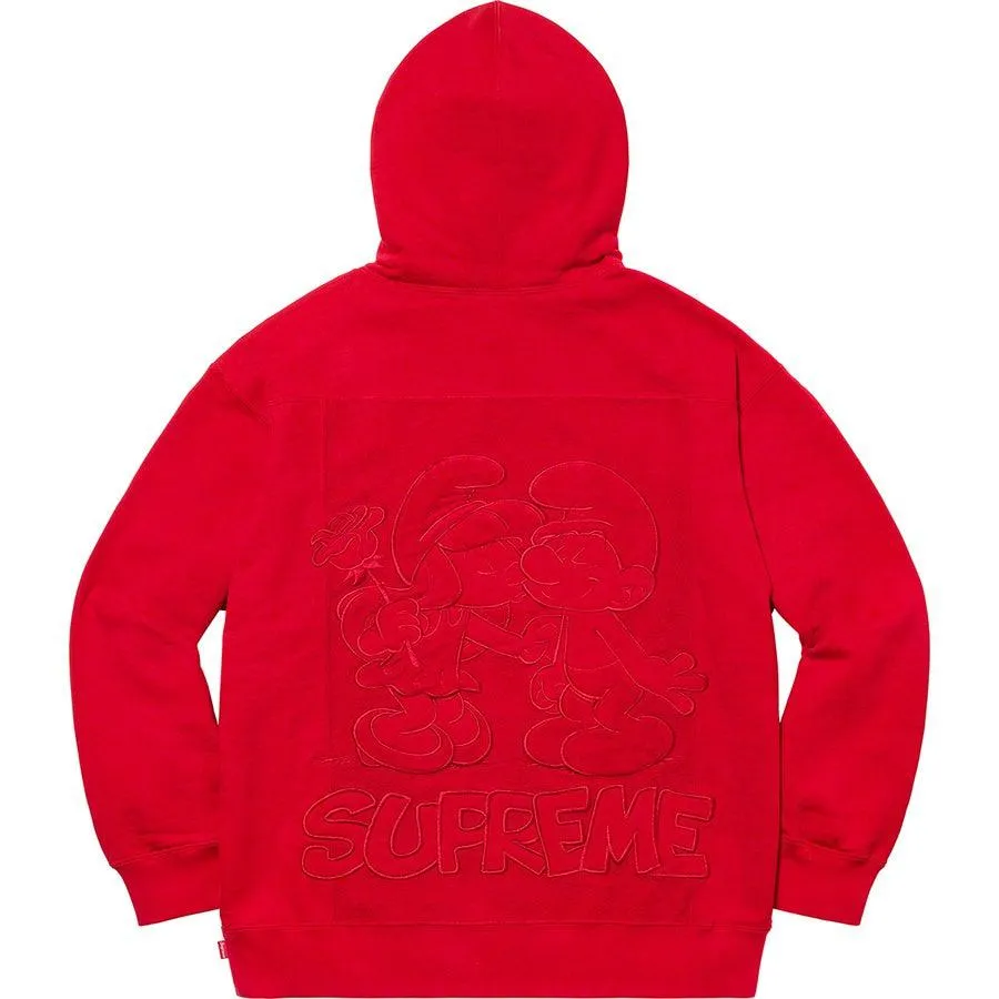 Supreme/ Smurfs Hooded Sweatshirt (Red)