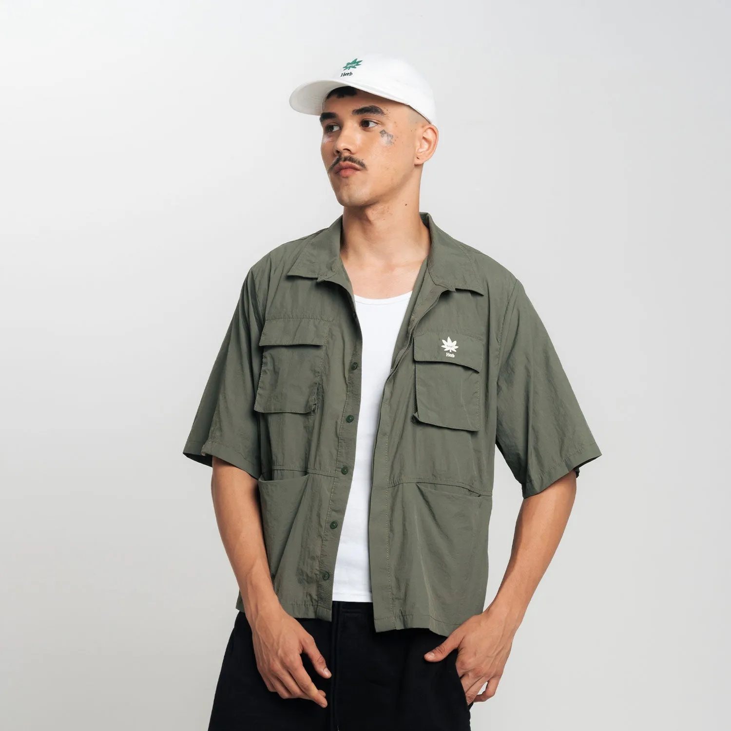 True X Herb Connected Shirt - Green