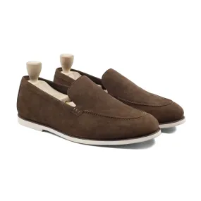 Uddevalla - Men's Brown Kid Suede Laofer