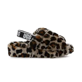 UGG Fluff Yeah Slide Leopard Amphora Slippers - Women's