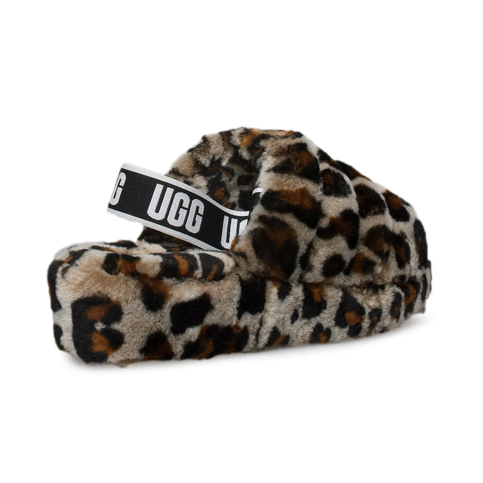 UGG Fluff Yeah Slide Leopard Amphora Slippers - Women's