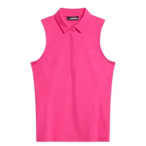 Womens Dena Sleeveless TX Jersey Polo Fuchsia Purple - SS24